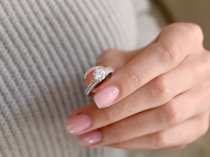 Verlobungsring Dynasty in 18K Weißgold mit Diamanten 1,27ct G/SI