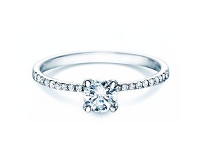 Verlobungsring Grace in 18K Weißgold mit Diamanten 0,70ct G/SI