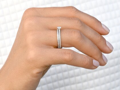 Verlobungsring Pure Diamond in 18K Weißgold mit Diamanten 0,49ct G/SI