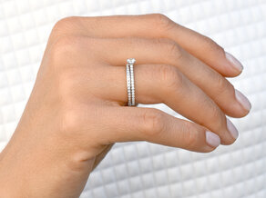 Verlobungsring Pure Diamond in 18K Weißgold mit Diamanten 0,49ct G/SI