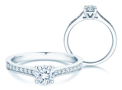Verlobungsring Surprise Pavé in Platin 950/- mit Diamanten 0,71ct G/SI