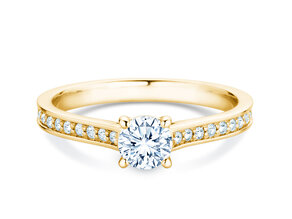 Verlobungsring Surprise Pavé in Gelbgold