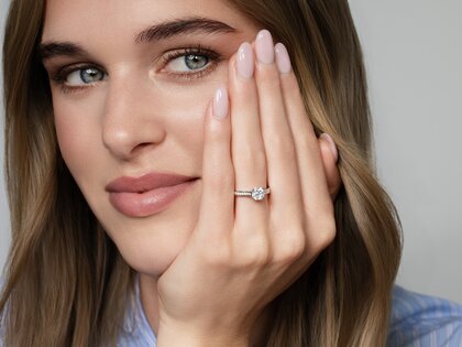 Verlobungsring Surprise Pavé in 9K Weißgold mit Diamanten 1,28ct G/SI