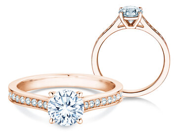 Verlobungsring Surprise Pavé in 9K Weißgold mit Diamanten 1,28ct G/SI