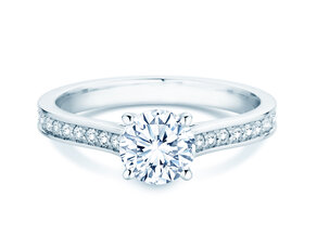 Verlobungsring Surprise Pavé in 9K Weißgold mit Diamanten 1,28ct G/SI