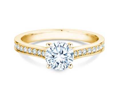 Verlobungsring Surprise Pavé in 9K Gelbgold mit Diamanten 1,28ct G/SI