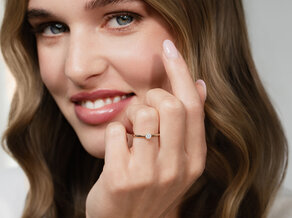 Verlobungsring Classic 4 in 9K Weißgold mit Diamant 0,25ct H/SI