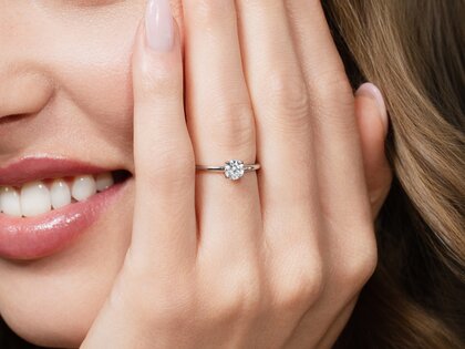 Verlobungsring Classic 4 in 9K Gelbgold mit Diamant 0,50ct G/SI