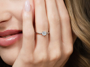 Verlobungsring Classic 4 in 18K Gelbgold mit Diamant 0,60ct H/SI