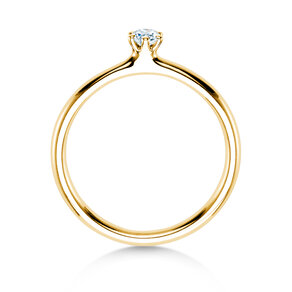 Verlobungsring Classic 6 in 18K Gelbgold mit Diamant 0,07ct G/SI