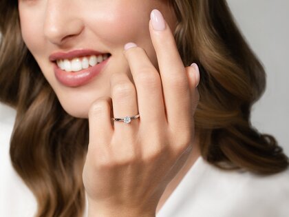 Verlobungsring Classic 6 in 14K Roségold mit Diamant 0,25ct G/SI