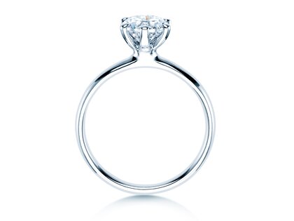 Verlobungsring Classic 6 in 14K Weißgold mit Diamant 2,50ct G/VS