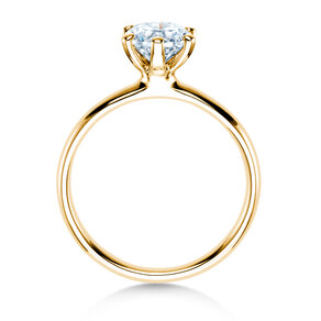 Verlobungsring Classic 6 in 9K Gelbgold mit Labordiamant 1,00ct E/VS