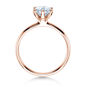 Verlobungsring Classic 6 in 18K Roségold mit Labordiamant 1,00ct E/VS