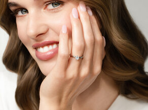 Verlobungsring Classic 6 in 14K Weißgold mit Diamant 0,40ct G/SI