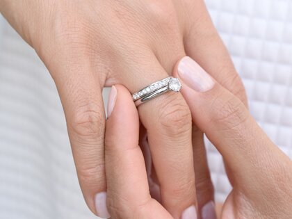 Verlobungsring Classic 6 in 14K Weißgold mit Diamant 0,75ct H/SI