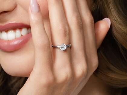 Verlobungsring Classic 6 in 14K Gelbgold mit Diamant 1,00ct G/SI