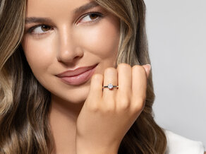 Verlobungsring Classic 6 in 18K Weißgold mit Diamant 0,50ct H/SI