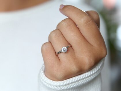 Verlobungsring Classic 6 in 14K Weißgold mit Diamant 2,50ct G/VS