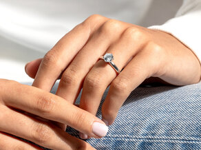 Verlobungsring Classic 6 in 14K Weißgold mit Diamant 2,50ct G/VS