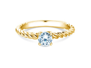 Verlobungsring Classic Loop in 18K Gelbgold mit Diamant 0,60ct H/SI