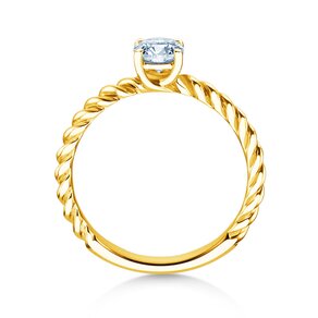 Verlobungsring Classic Loop in 18K Gelbgold mit Diamant 0,60ct H/SI