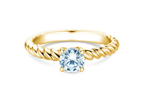 Verlobungsring Classic Loop in 14K Gelbgold mit Labordiamant 0,75ct E/VS