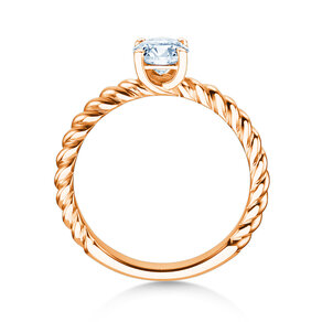Verlobungsring Classic Loop in 9K Roségold mit Diamant 1,00ct H/SI