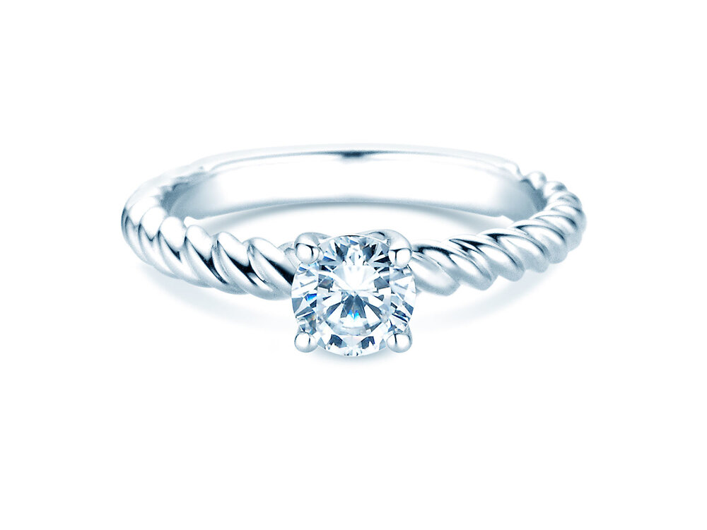 Verlobungsring Classic Loop in Platin 950/- mit Diamant 1,50ct G/SI