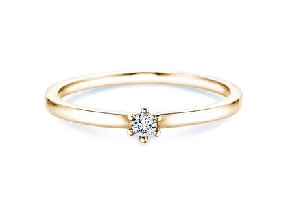 Verlobungsring Classic Petite in Gelbgold