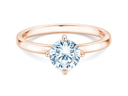 Verlobungsring Compass in 18K Roségold mit Diamant 0,60ct G/SI