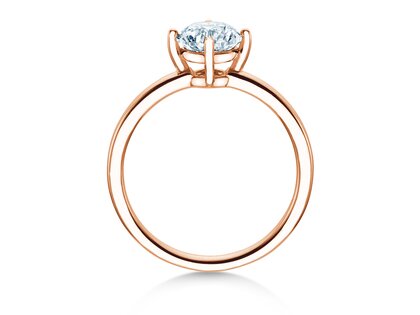 Verlobungsring Compass in 18K Roségold mit Diamant 0,60ct G/SI