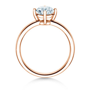 Verlobungsring Compass in 18K Roségold mit Diamant 0,60ct G/SI