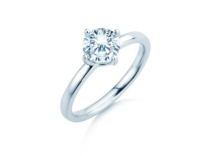 Verlobungsring Compass in 14K Weißgold mit Diamant 1,00ct D/IF