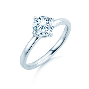 Verlobungsring Compass in 14K Weißgold mit Diamant 1,00ct D/IF