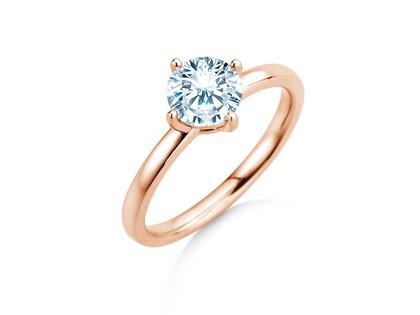Verlobungsring Compass in 18K Roségold mit Diamant 0,60ct G/SI