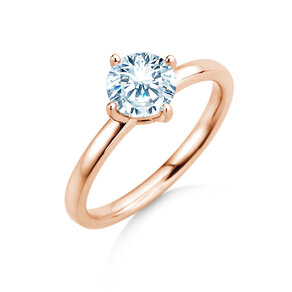 Verlobungsring Compass in 18K Roségold mit Diamant 0,60ct G/SI
