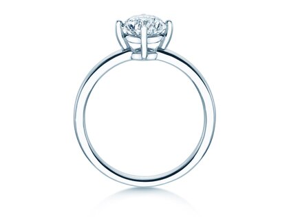 Verlobungsring Compass in 14K Weißgold mit Diamant 1,00ct D/IF