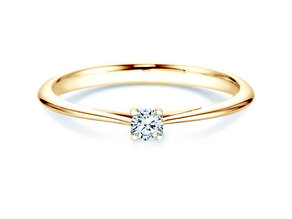 Verlobungsring Delight in 18K Gelbgold mit Diamant 0,10ct H/SI