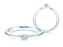 Verlobungsring Delight in 14K Weißgold mit Diamant 0,10ct G/SI
