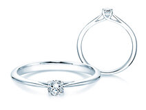 Verlobungsring Delight in 18K Weißgold mit Diamant 0,20ct G/SI