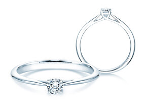 Verlobungsring Delight in 18K Weißgold mit Diamant 0,20ct G/SI