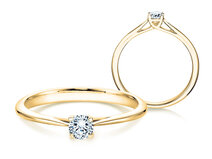 Verlobungsring Delight in 14K Gelbgold mit Diamant 0,10ct G/SI
