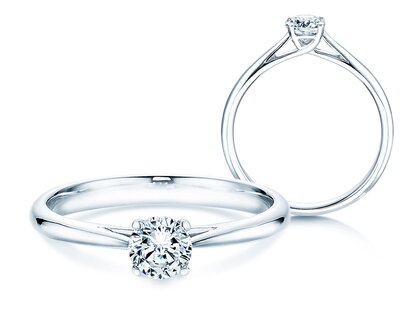 Verlobungsring Delight in 18K Weißgold mit Diamant 0,40ct G/SI