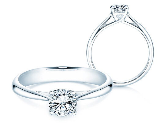 Verlobungsring Delight in 14K Weißgold mit Diamant 0,75ct G/IF