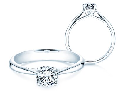 Verlobungsring Delight in 9K Weißgold mit Labordiamant 0,75ct D/IF