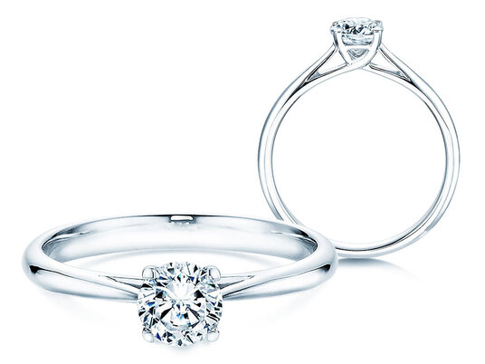 Verlobungsring Delight in 9K Weißgold mit Labordiamant 0,50ct E/VS