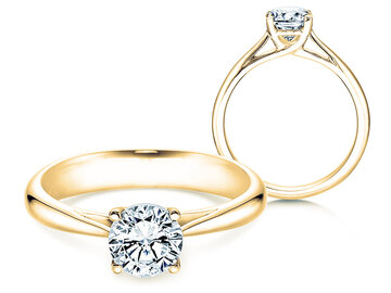 Verlobungsring Delight in 9K Weißgold mit Diamant 1,00ct H/SI