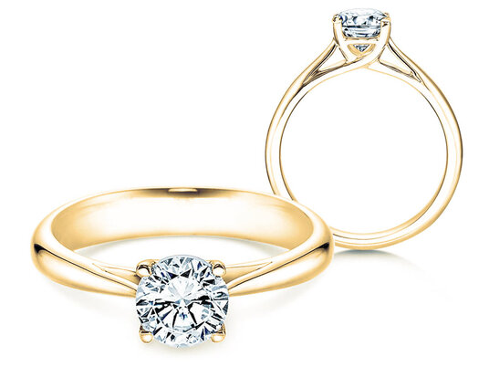Verlobungsring Delight in 14K Gelbgold mit Diamant 1,00ct H/SI