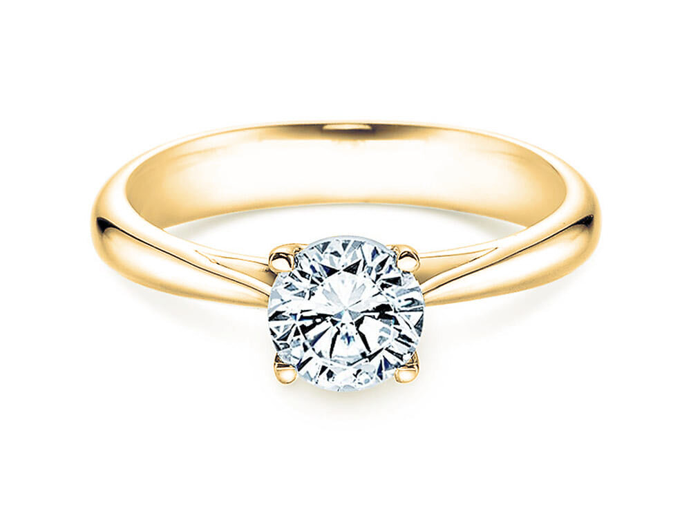 Verlobungsring Delight in 14K Gelbgold mit Labordiamant 1,50ct E/VS